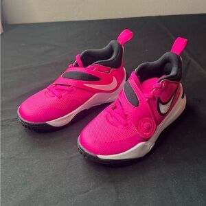 Nike Kids Bright Pink and Black Athletic Sneakers